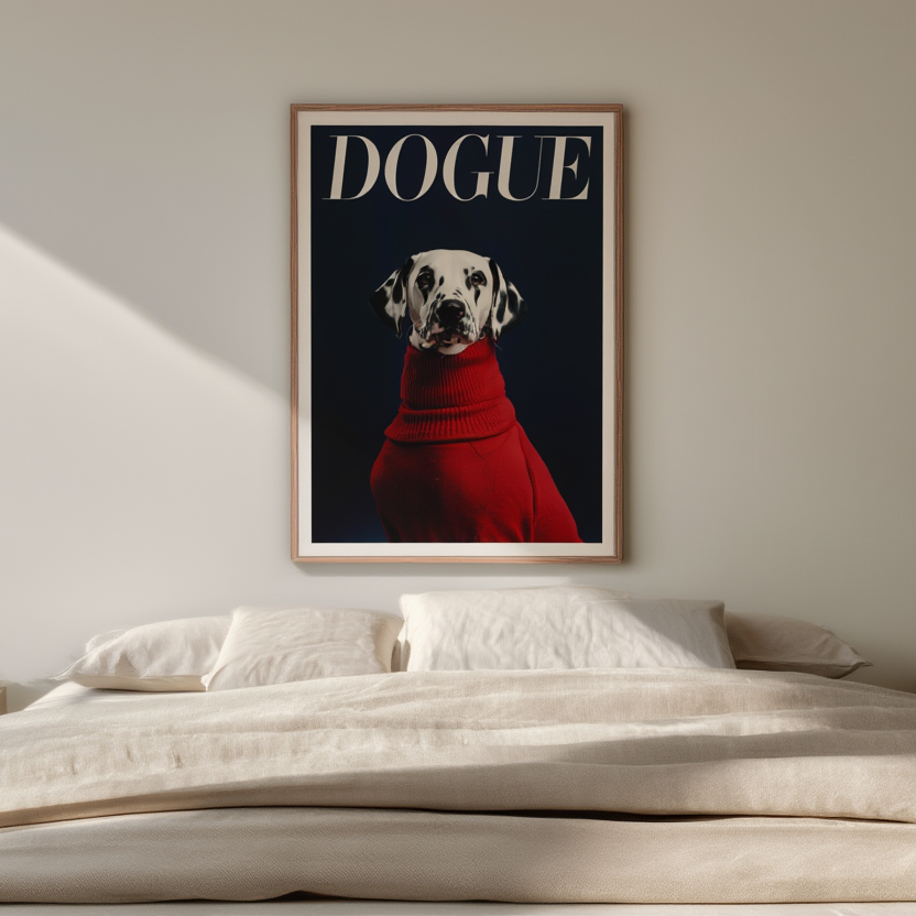 Dogue – Dalmatian Fashion Cover – Minimalist Wall Art Print