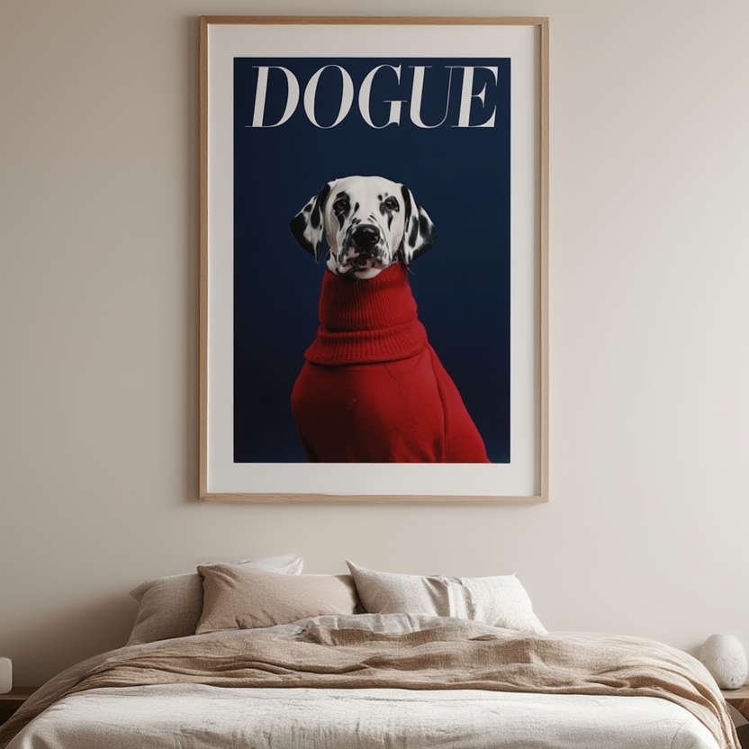 Dogue – Dalmatian Fashion Cover – Minimalist Wall Art Print