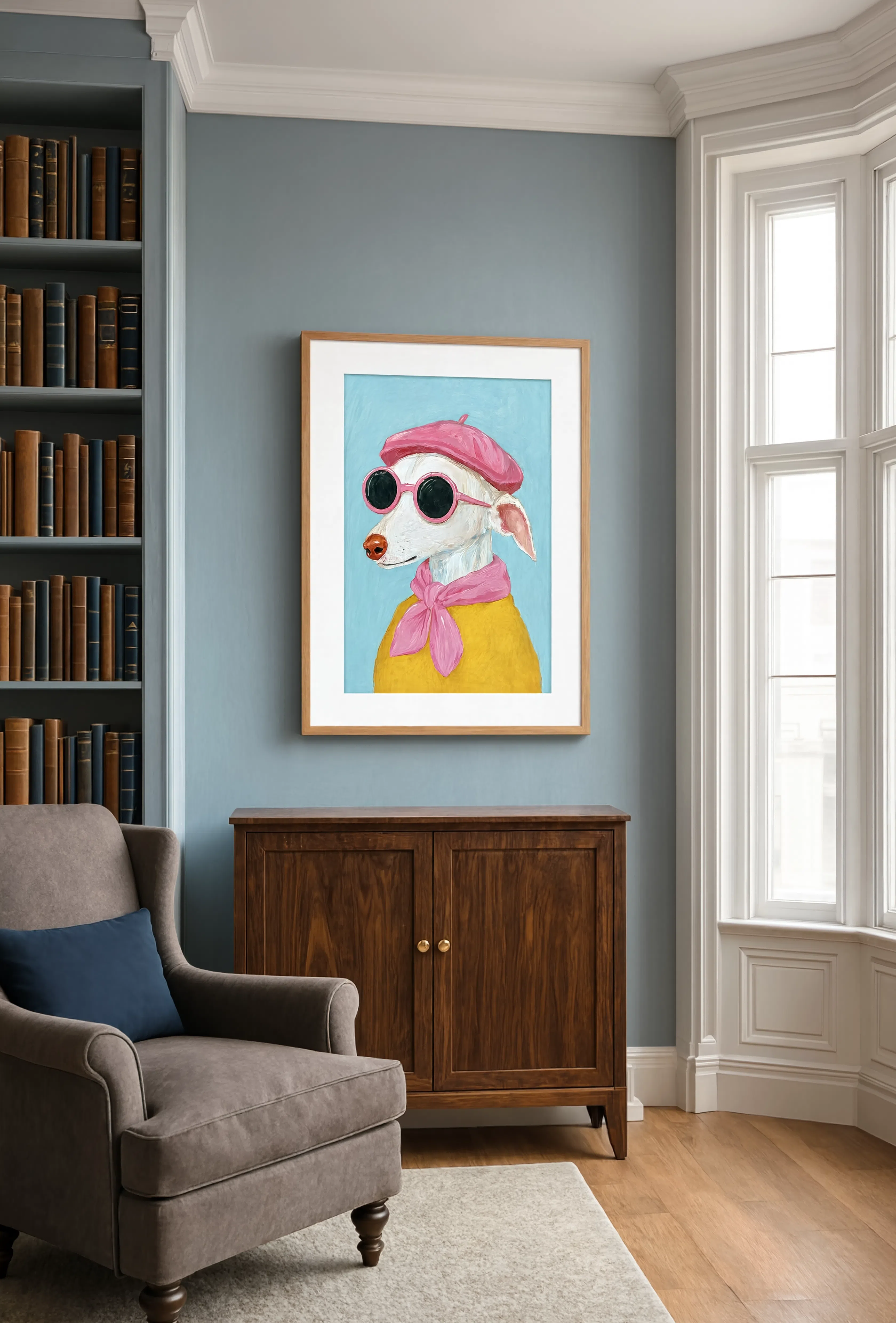 Chic Dog | Contemporary Animal Wall Art