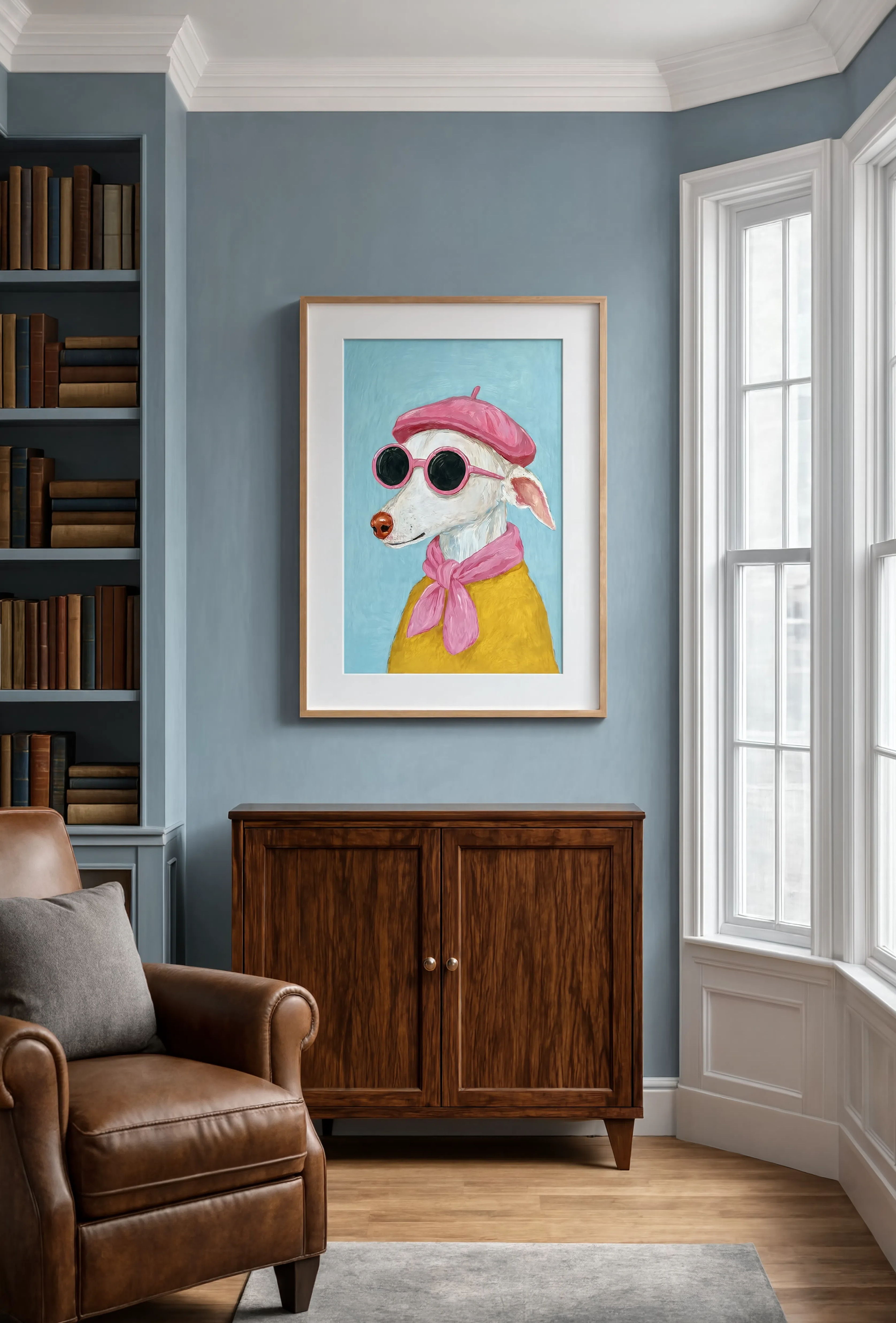 Chic Dog | Contemporary Animal Wall Art