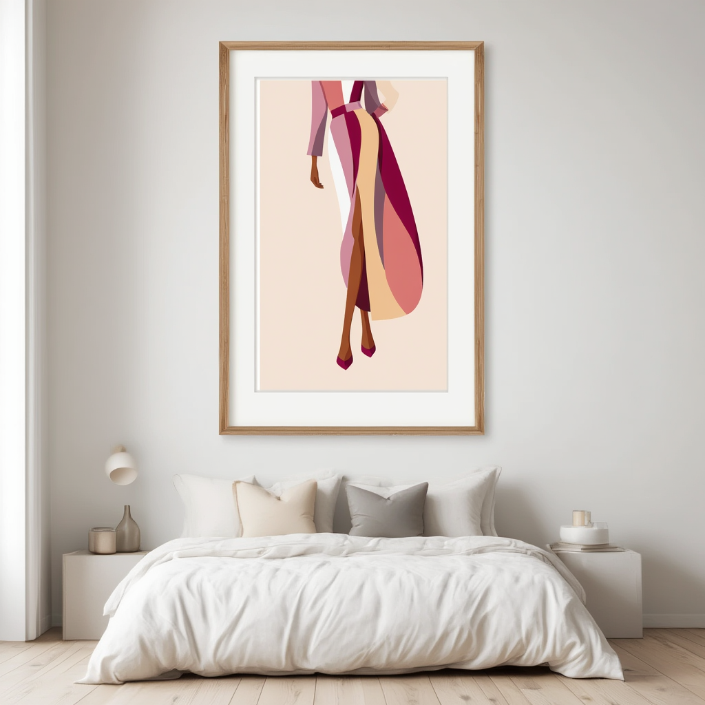 Grace in Silhouette – Fashion Figurative Art Print - Hakyarts