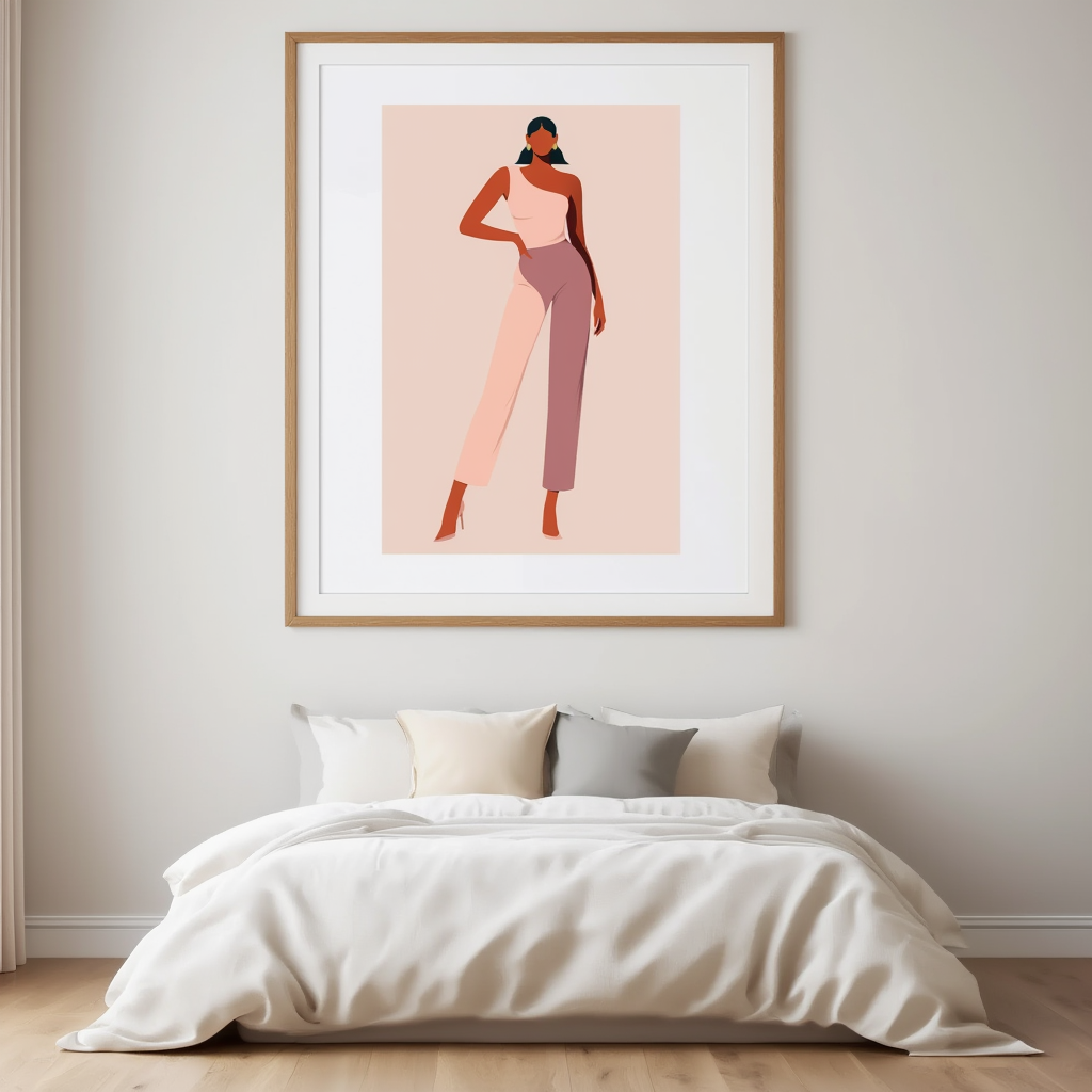 Moving Silhouette – Fashion Figurative Art Print - Hakyarts