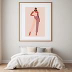Moving Silhouette – Fashion Figurative Art Print - Hakyarts