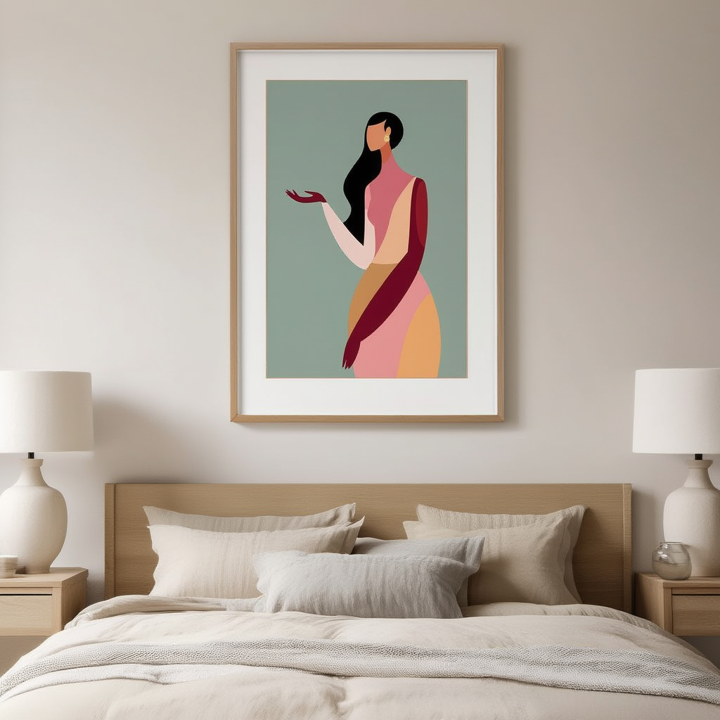 Motion of a Silhouette – Fashion Figurative Art Print - Hakyarts