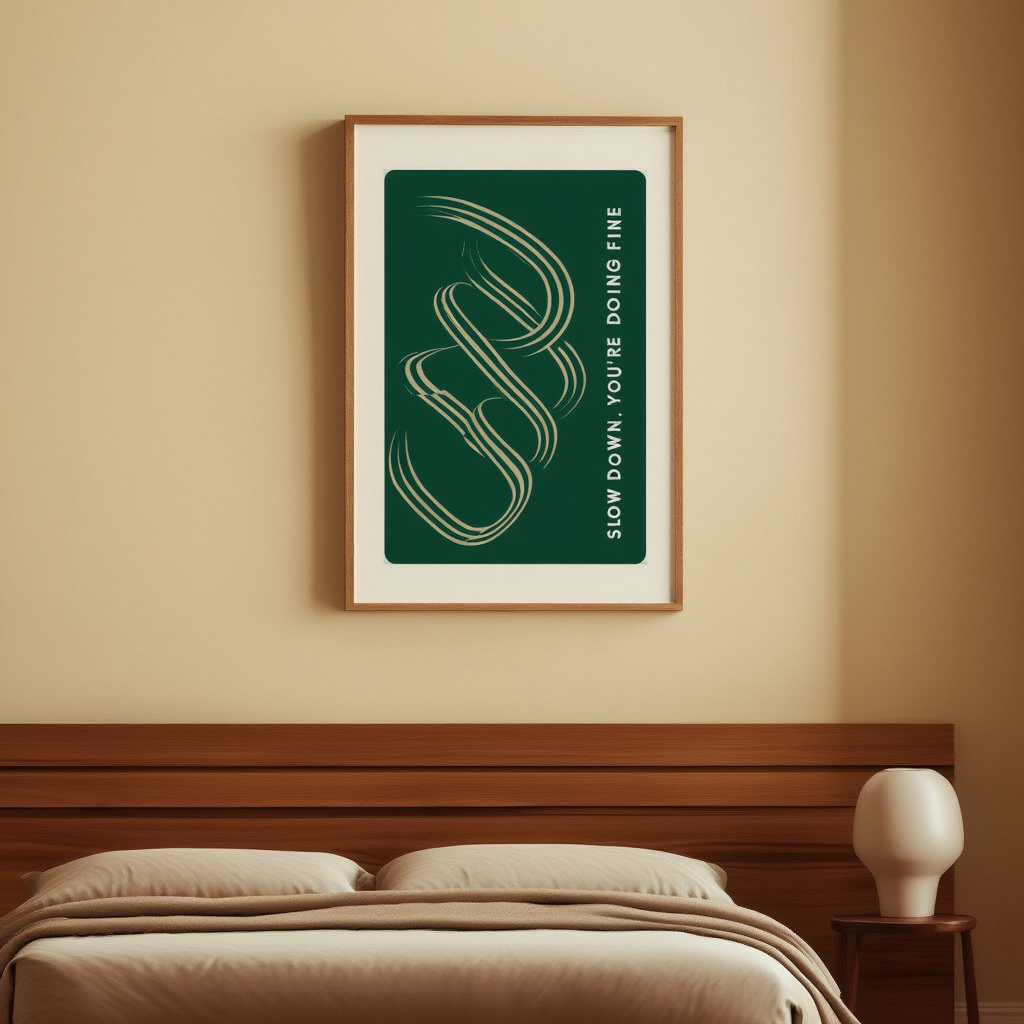 Spiral Edge – Slow Down, You Are Doing Fine Abstract Print