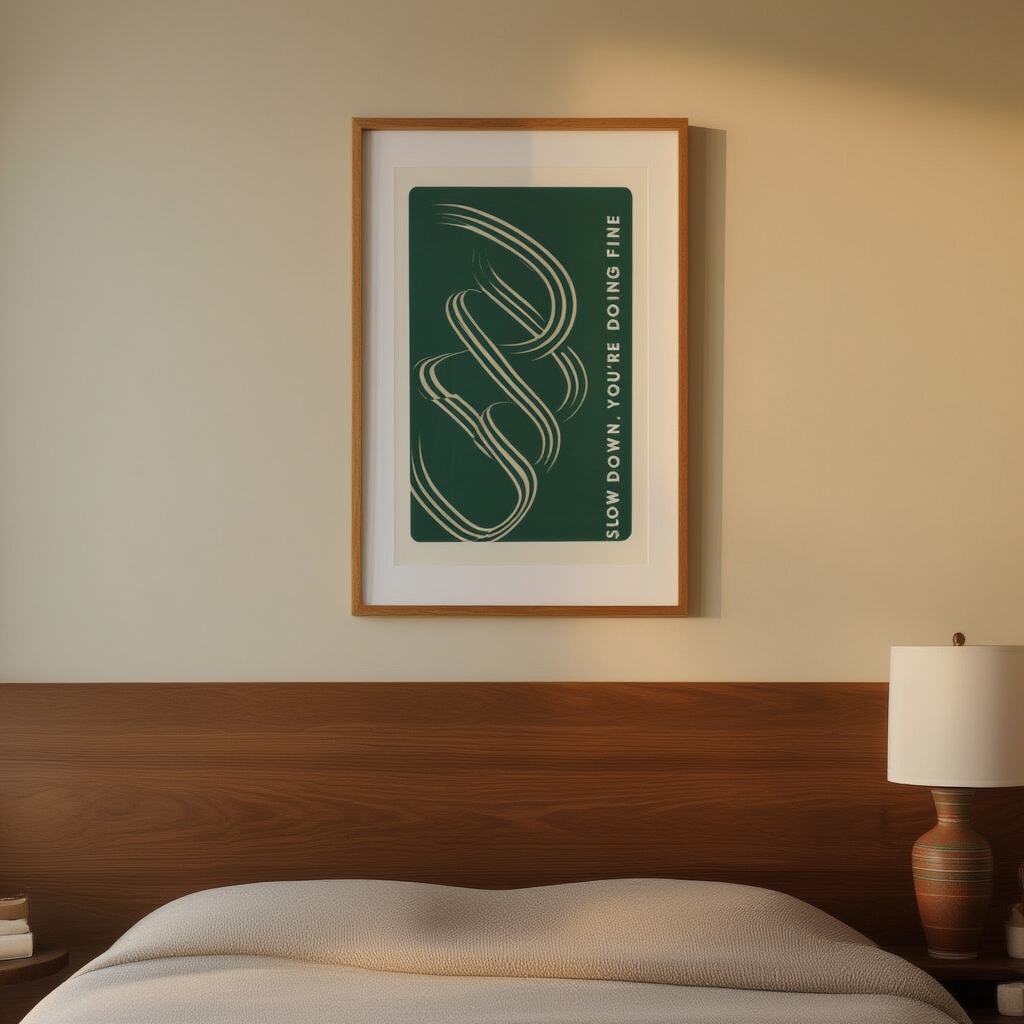 Spiral Edge – Slow Down, You Are Doing Fine Abstract Print