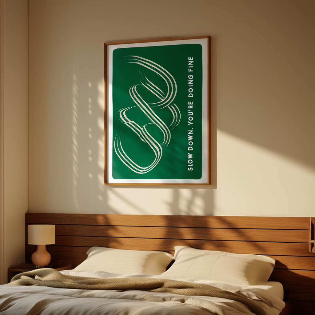 Spiral Edge – Slow Down, You Are Doing Fine Abstract Print