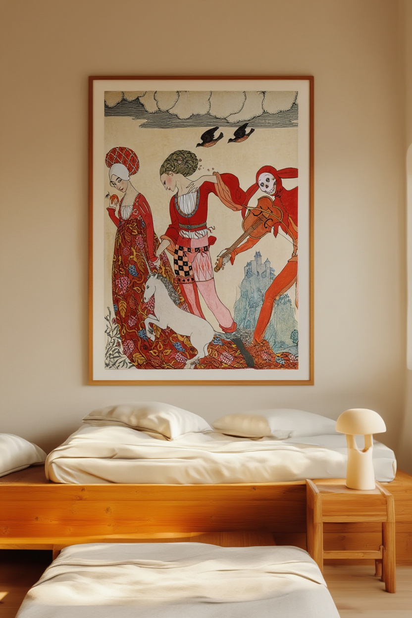 Georges Barbier – Love, Desire, and Death – Art Deco Fashion Illustration Print