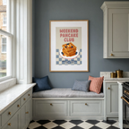 Weekend Waffle Poster | Contemporary Kitchen Wall Art
