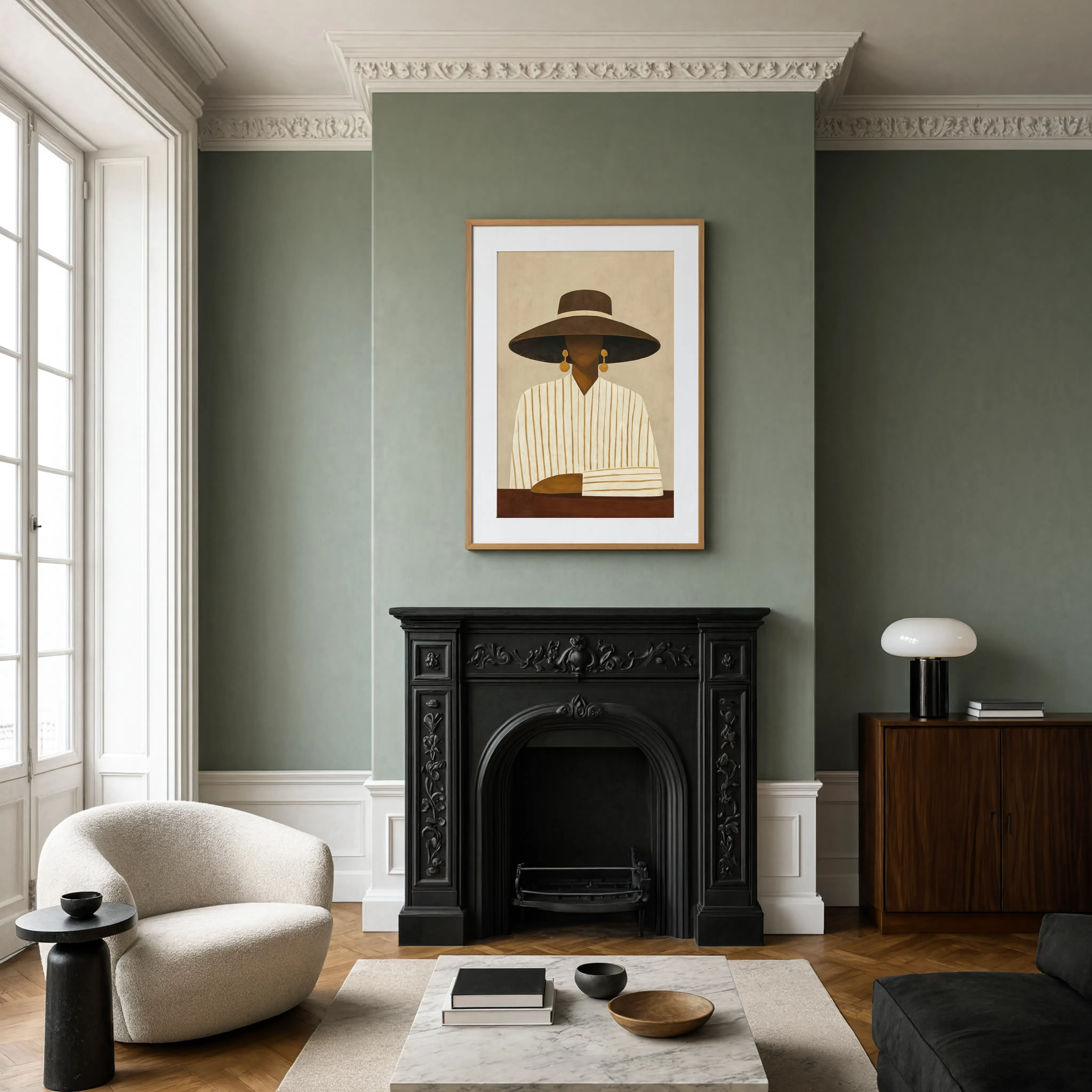 "I Say, You Slay" | Contemporary Stunning Black Woman Fashion Wall Art