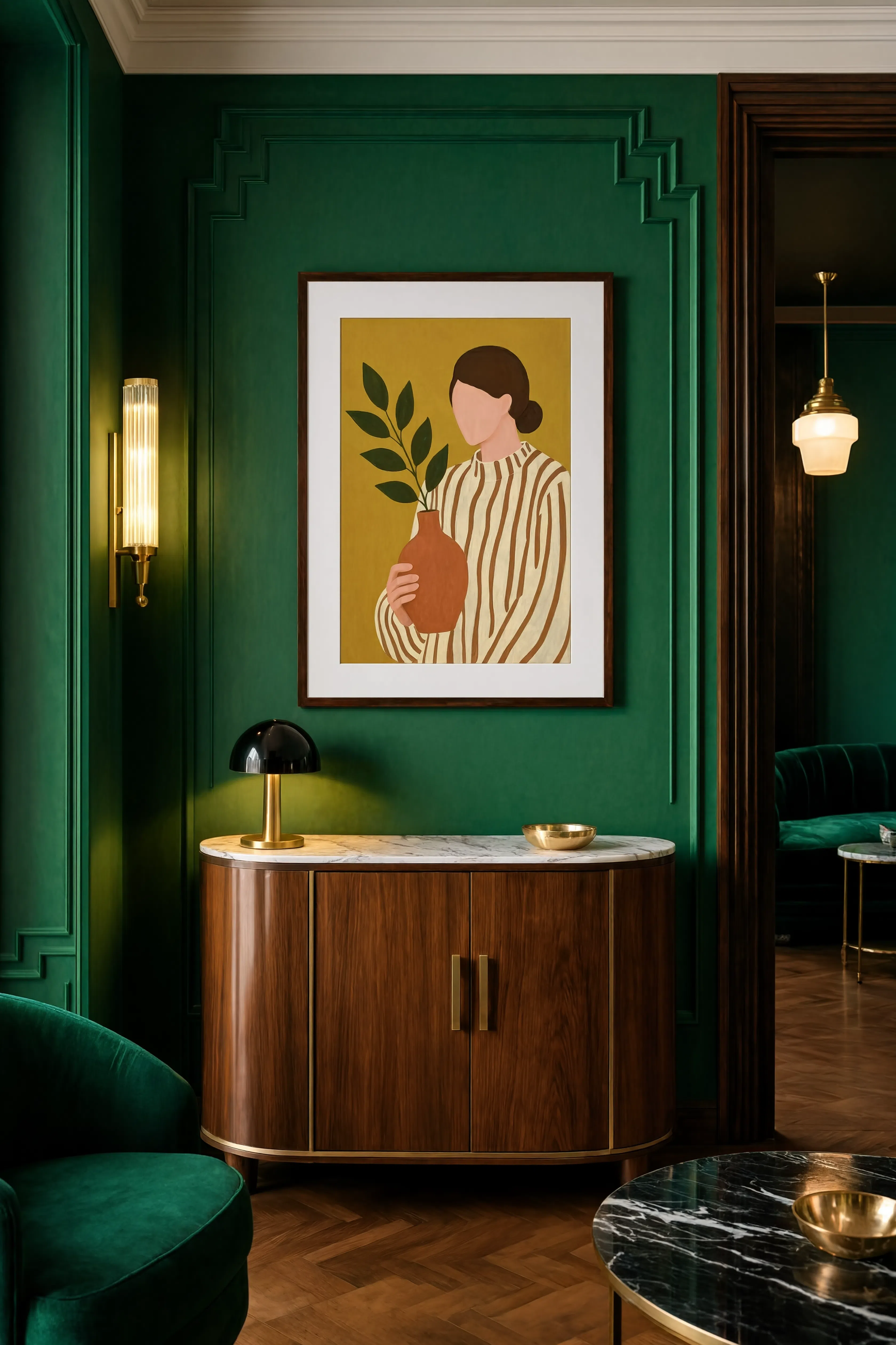 Minimalist Figure Variation II | Contemporary Abstract Figurative Wall Art