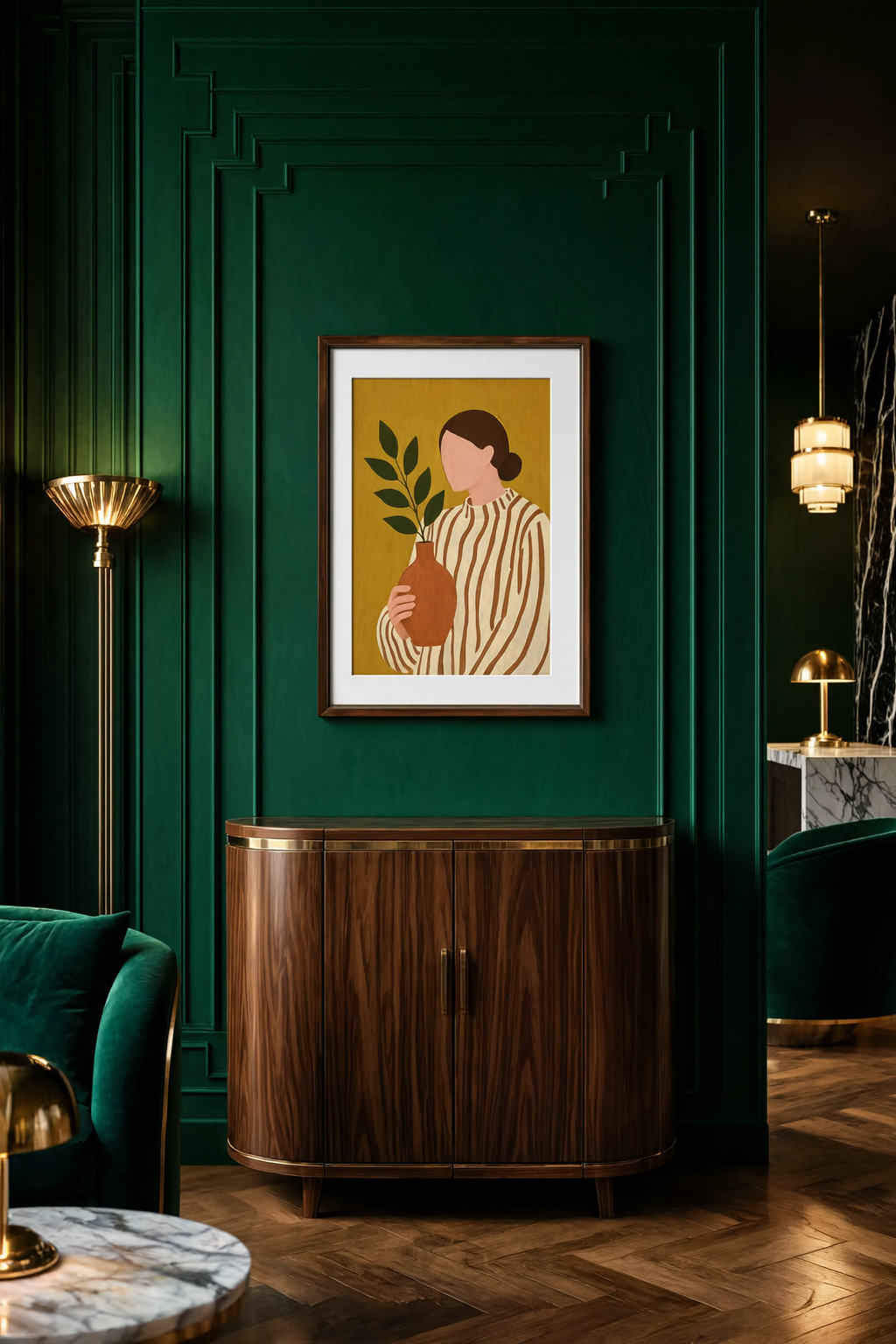 Minimalist Figure Variation II | Contemporary Abstract Figurative Wall Art