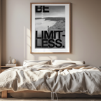 Be Limitless – Street Style Motivational Poster – Modern Urban Art Print
