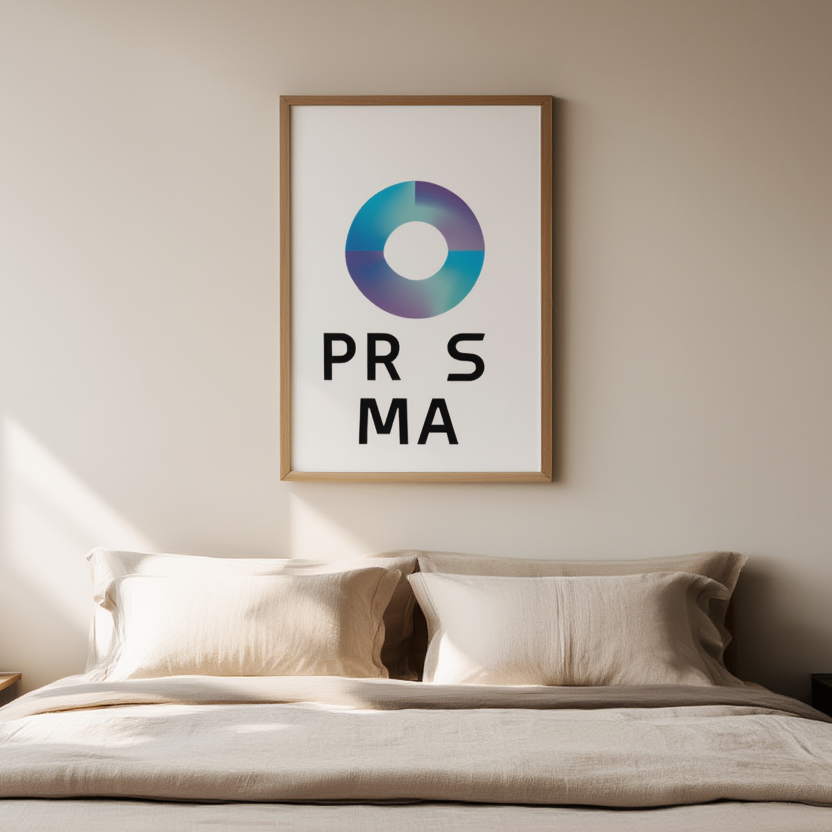 Blue Prisma Variation – Modern Abstract Wall Art Print