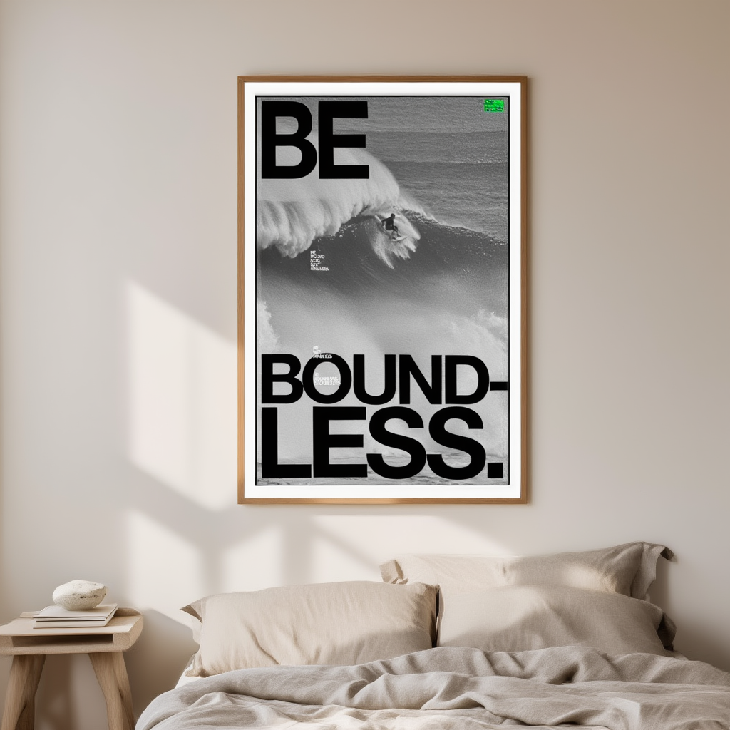 Be Boundless – Street Style Motivational Poster – Modern Urban Art Print