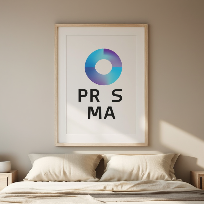 Blue Prisma Variation – Modern Abstract Wall Art Print