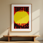 Trust the Process – Street Style Motivational Poster – Modern Urban Art Print