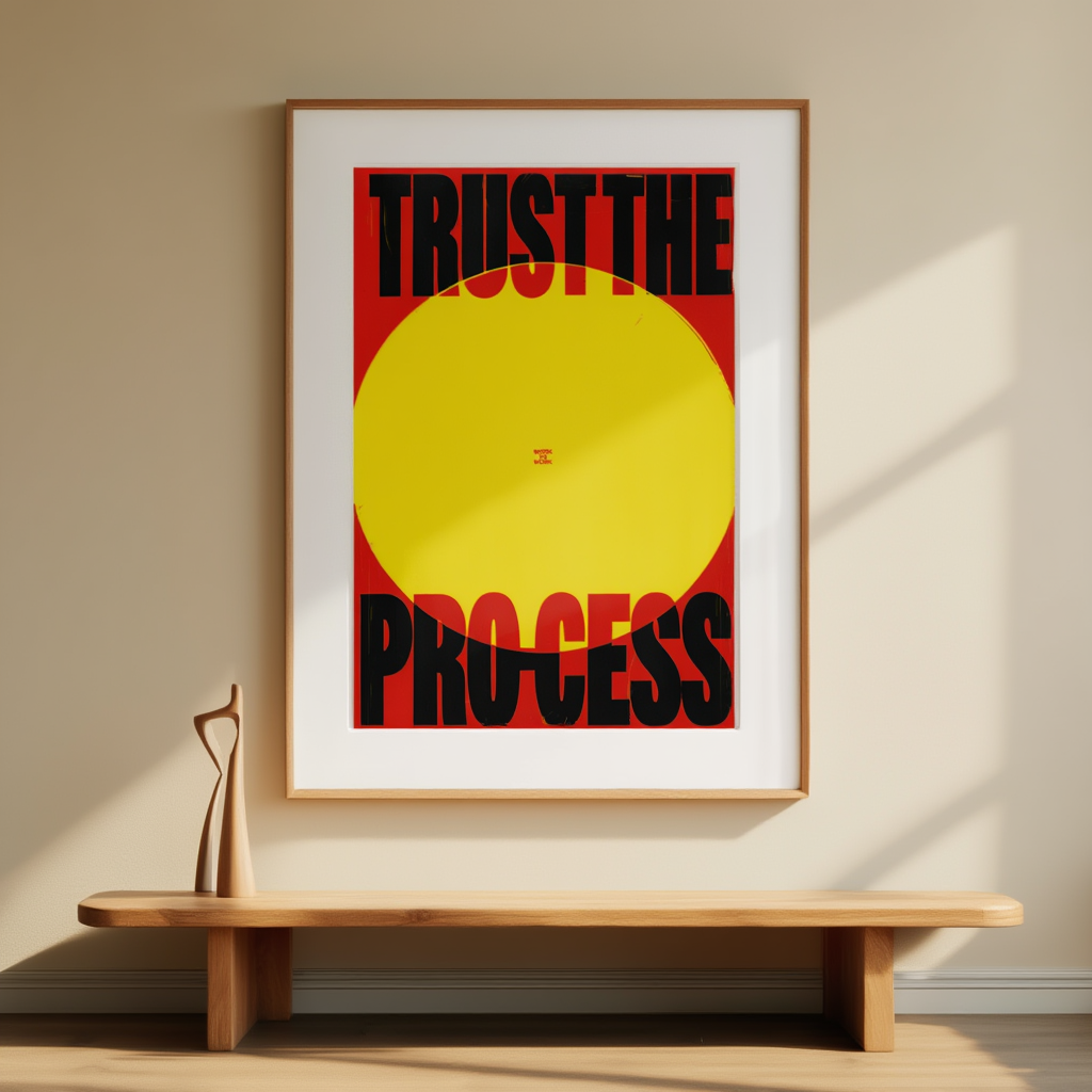 Trust the Process – Street Style Motivational Poster – Modern Urban Art Print