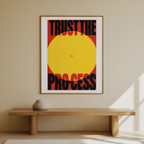 Trust the Process – Street Style Motivational Poster – Modern Urban Art Print
