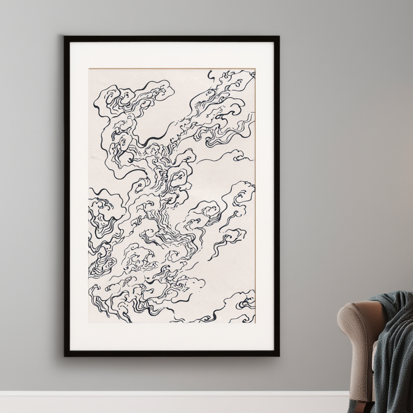 Clouds – Mori Yūzan Art Print
