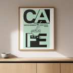 Matcha Moments Cafe – Modern Minimalist Art Print