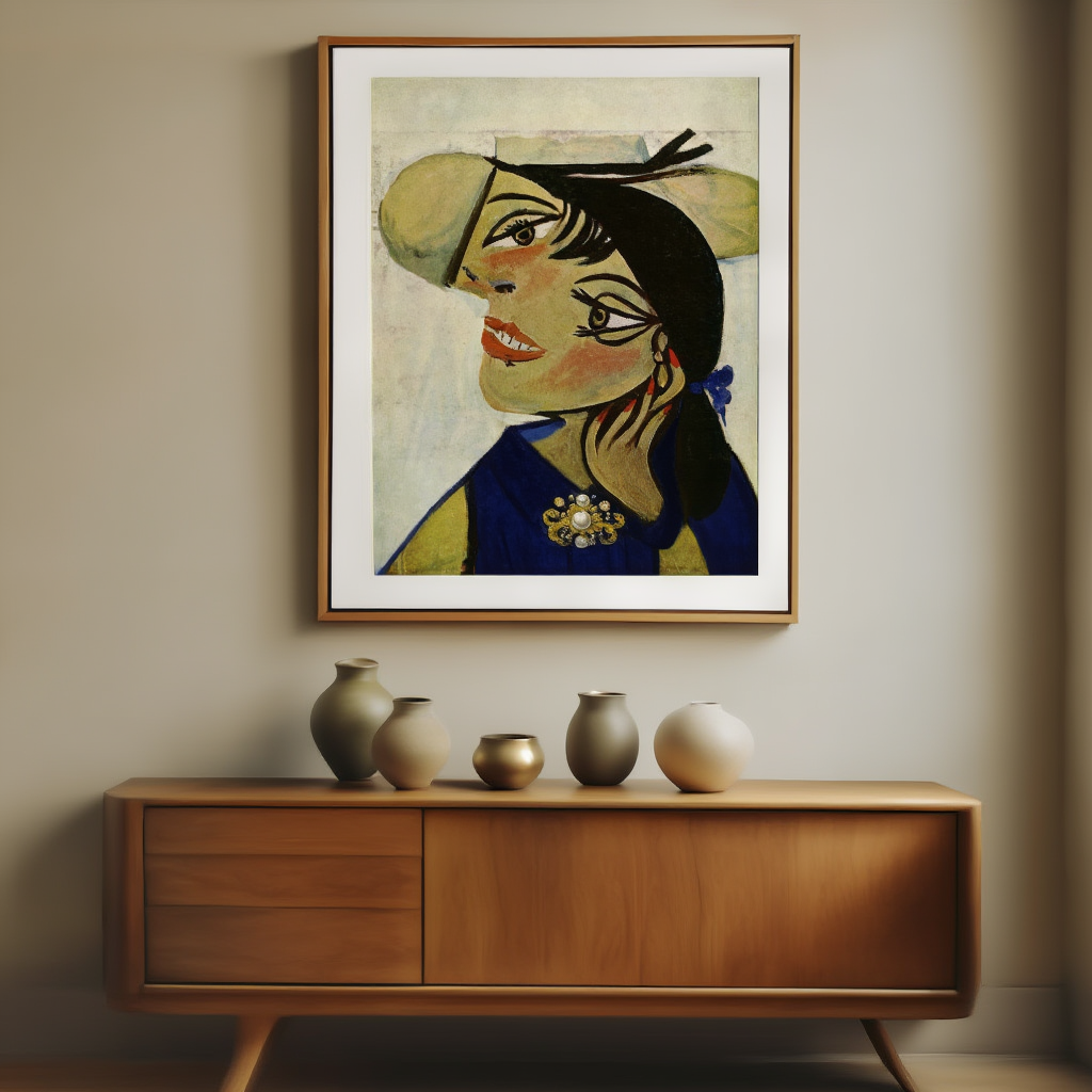 Hermine Muse – Picasso Inspired Portrait Print - Hakyarts