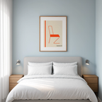 Orange Chair – Stockholm | Contemporary Scandinavian Wall Art