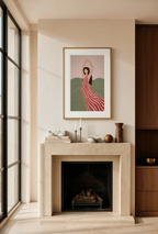 Standing Figurative Portrait | Modern Feminine Art Print