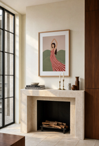 Standing Figurative Portrait | Modern Feminine Art Print