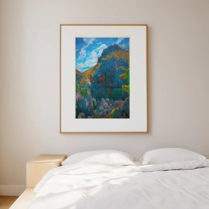 “Or i atzur” – Barcelona Landscape by Joaquim Mir – Fine Art Print