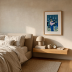 Teal Jazz Lounge Print | Contemporary Music-Inspired Wall Art