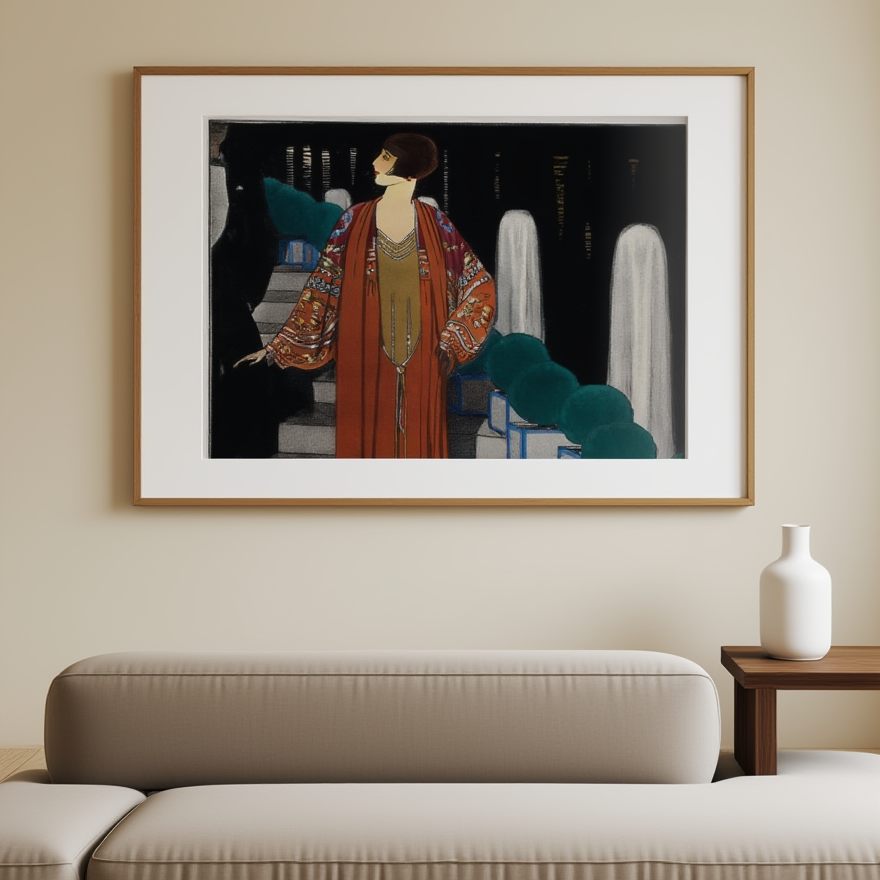 André Édouard Marty – Amours, Délices et Orgues – Vintage Art Deco Poster