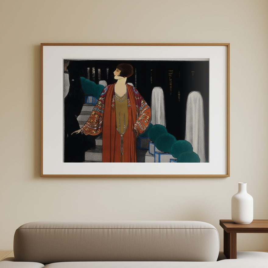 André Édouard Marty – Amours, Délices et Orgues – Vintage Art Deco Poster