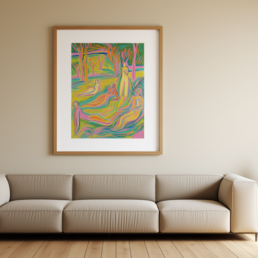 Joy of Living – Matisse Inspired Fauvist Wall Art Print