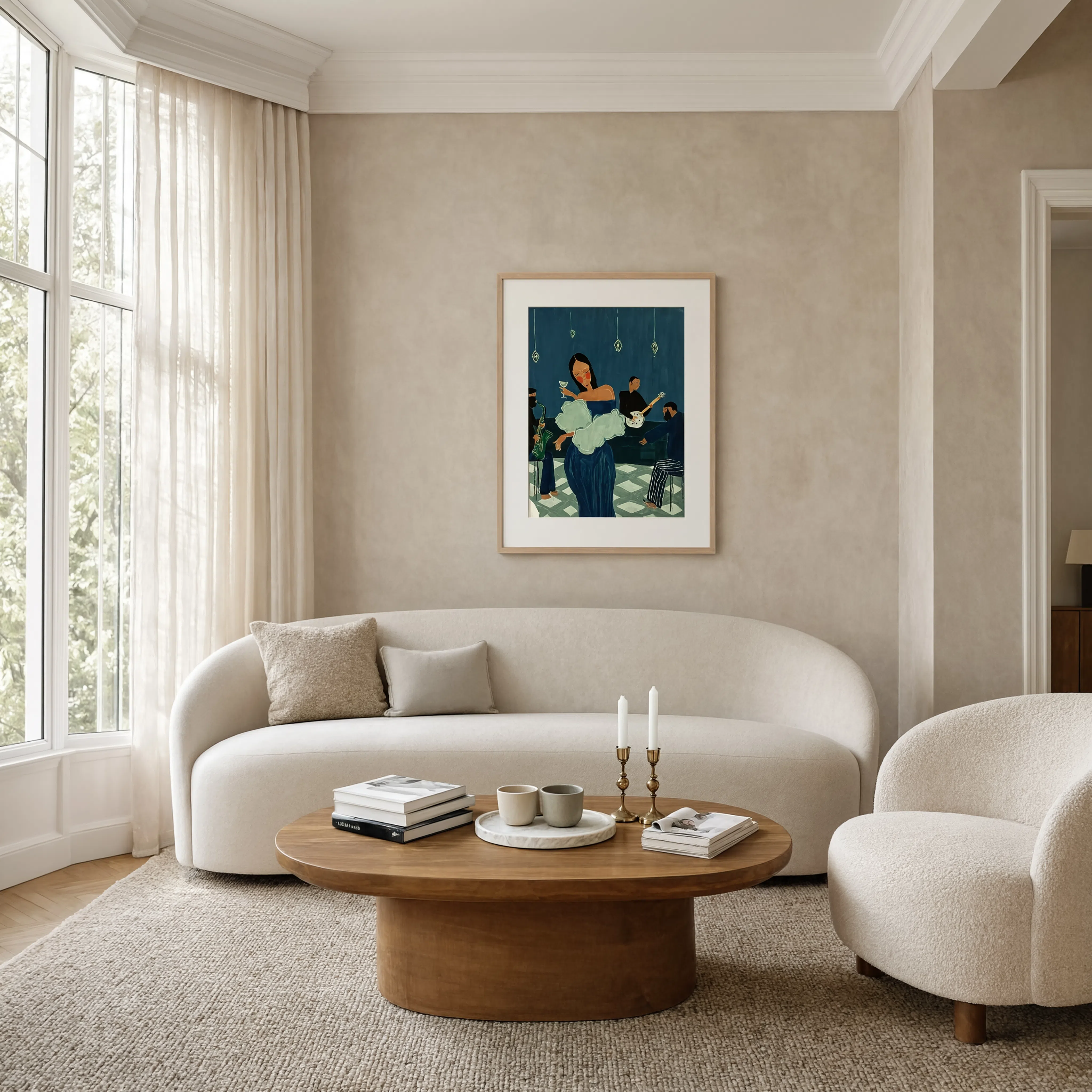 Jazz Lounge Print | Contemporary Music-Inspired Wall Art