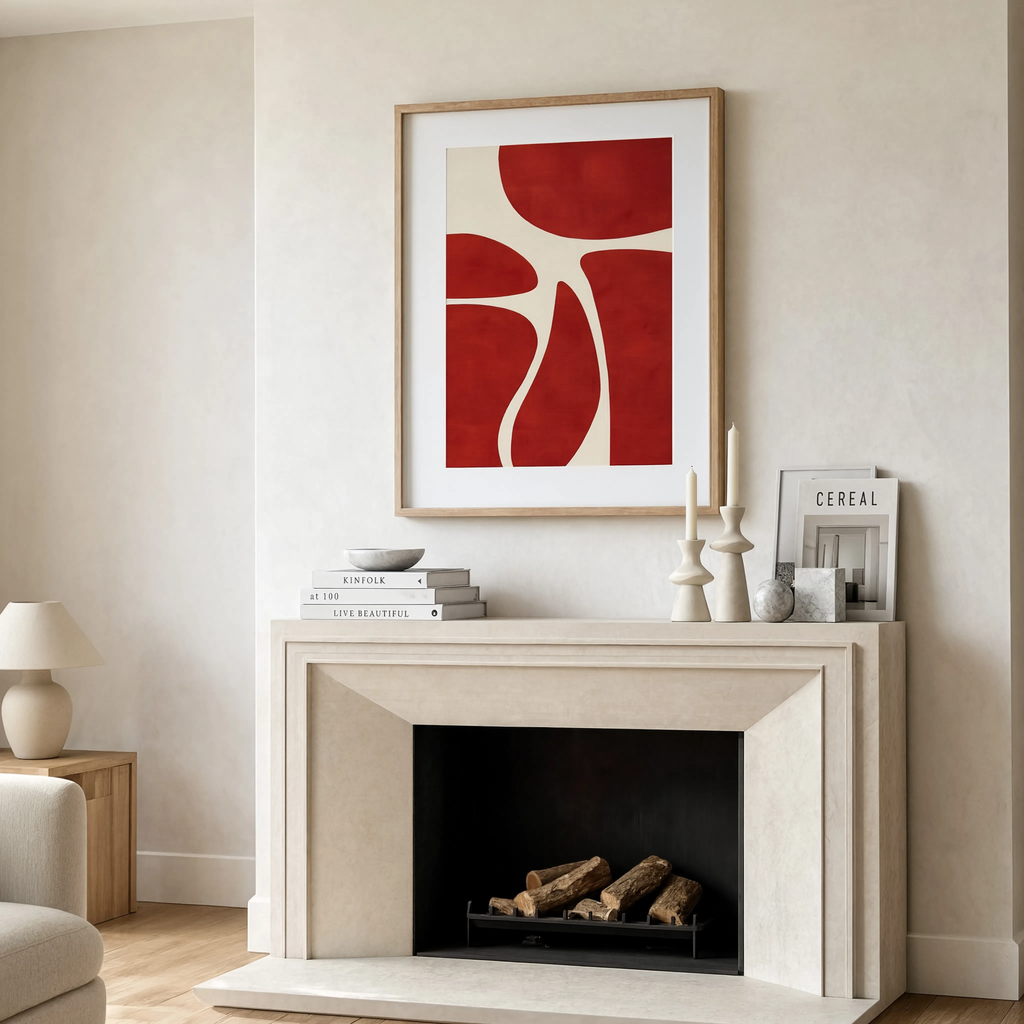 Nocturnal Angles – Contemporary Red Shapes