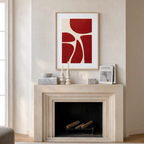 Nocturnal Angles – Contemporary Red Shapes