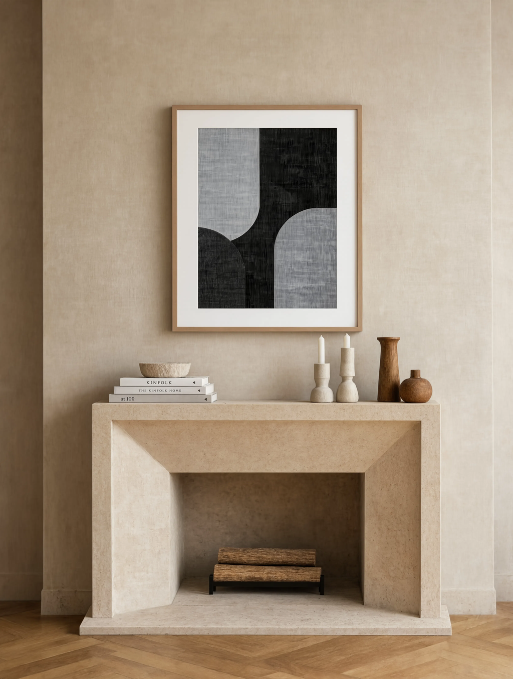 Monochrome Abstract Variation | Contemporary Abstract Art Print