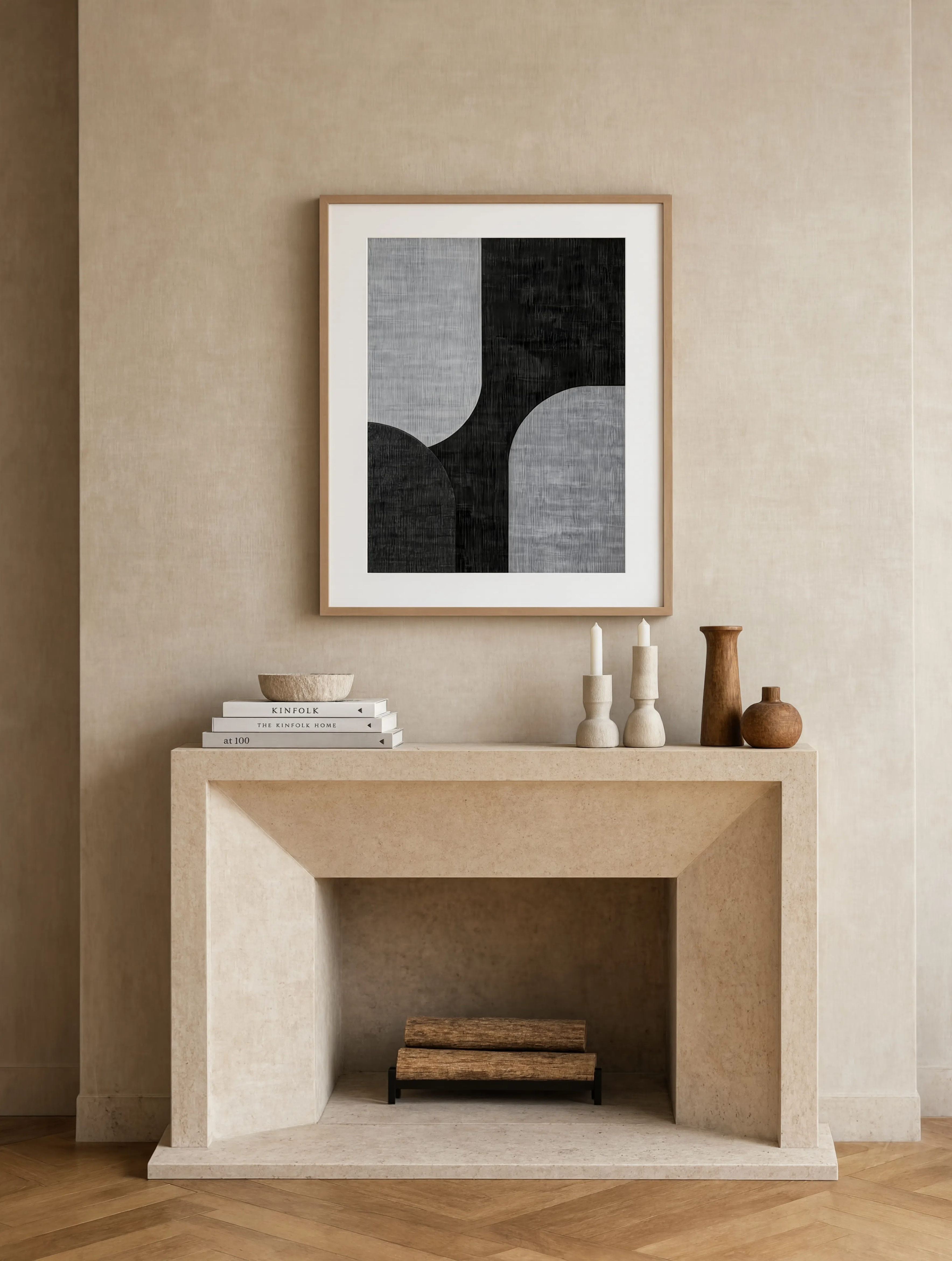 Monochrome Abstract Variation | Contemporary Abstract Art Print