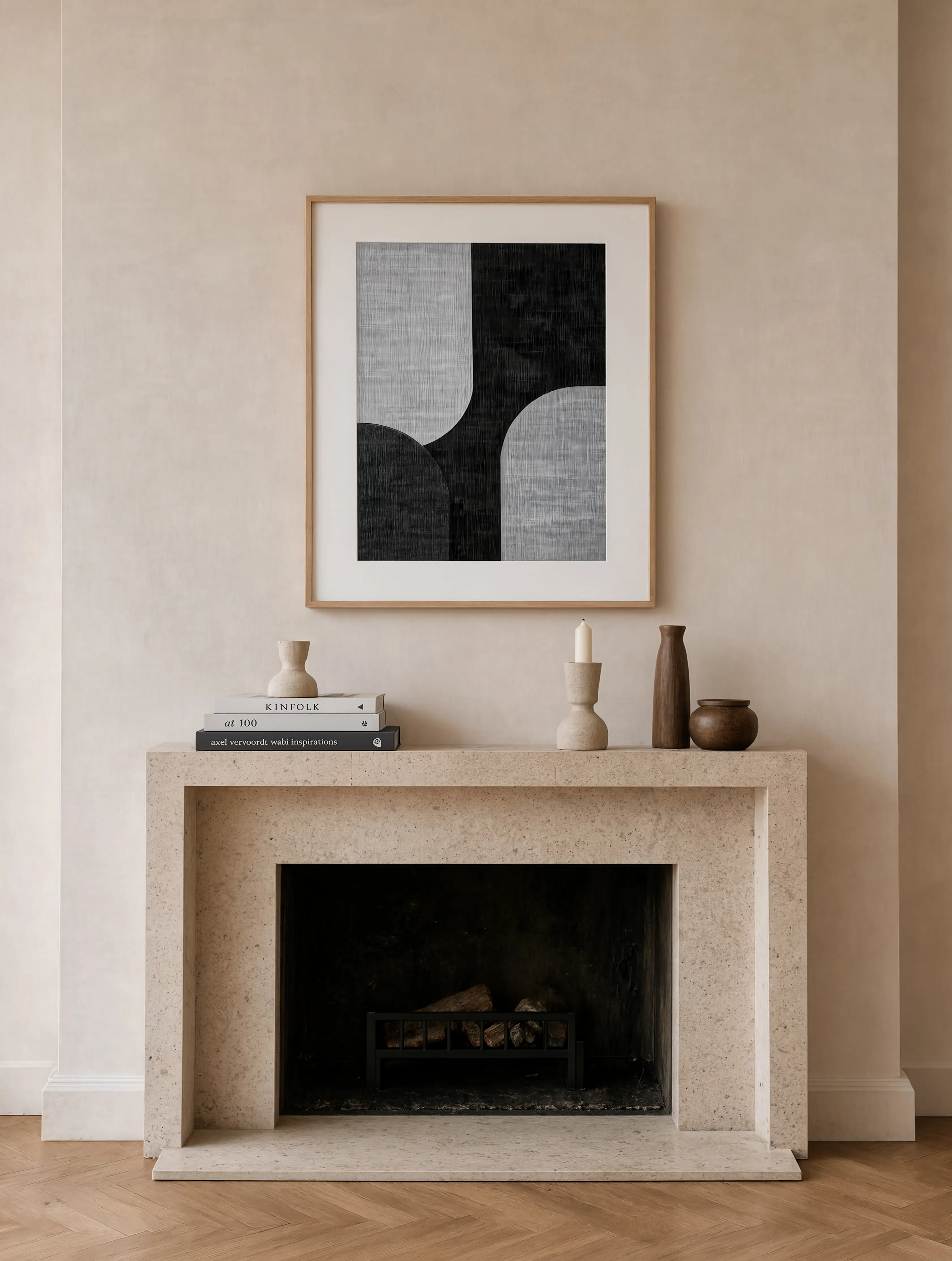 Monochrome Abstract Variation | Contemporary Abstract Art Print