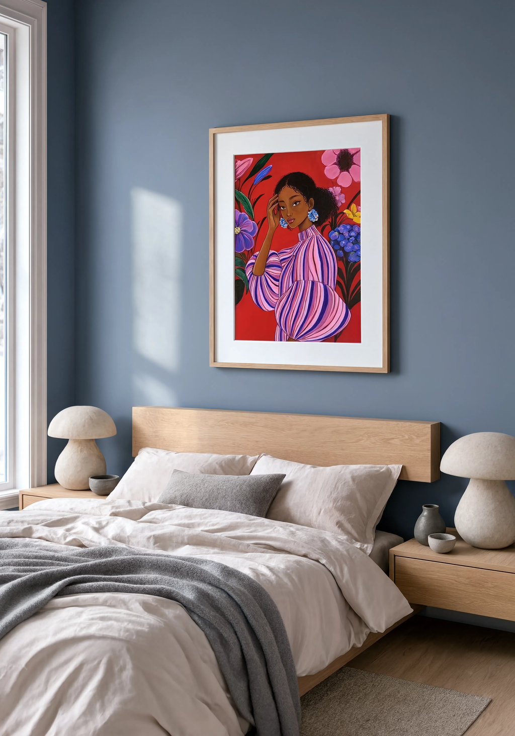 Colorful Portrait Variation II | Contemporary Figurative Wall Art