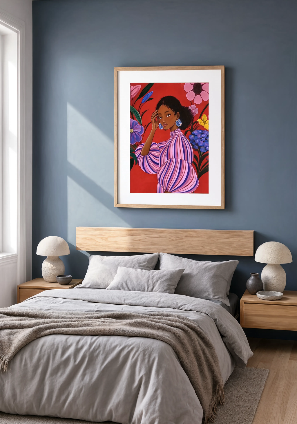 Colorful Portrait Variation II | Contemporary Figurative Wall Art