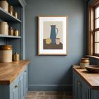 Muted Still Life – Pitcher & Cup | Scandinavian Still Life Print