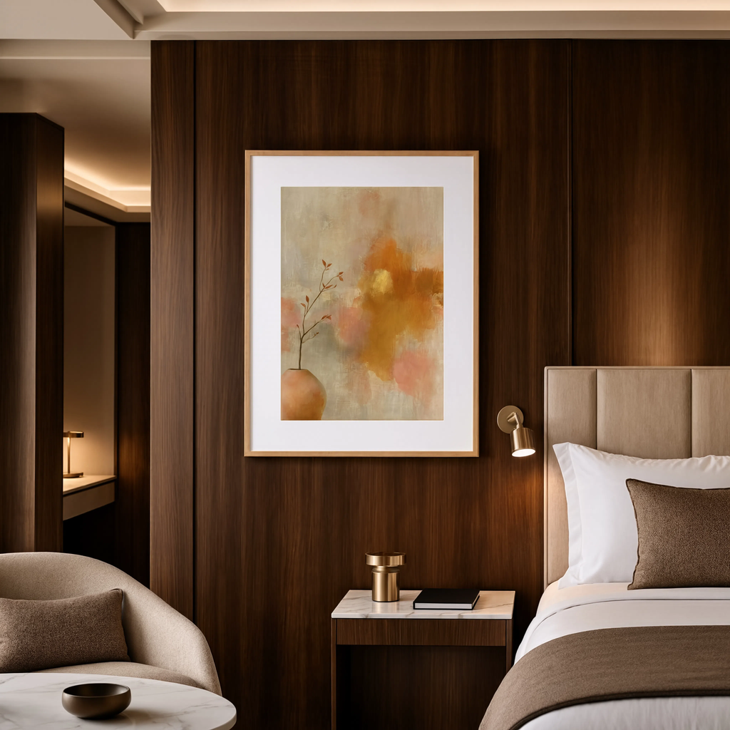 Warm Abstract Painting Variation | Contemporary Abstract Wall Art