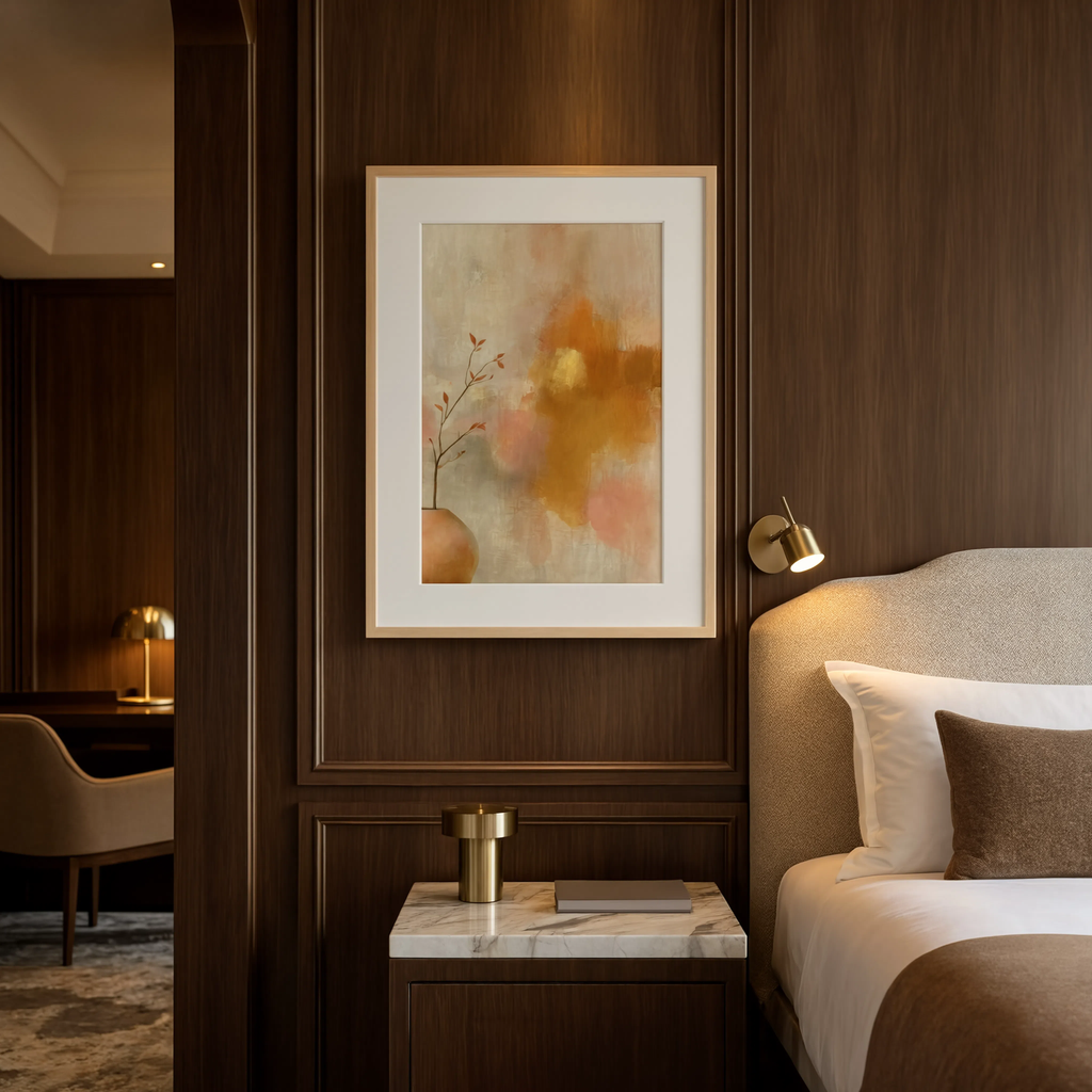 Warm Abstract Painting Variation | Contemporary Abstract Wall Art