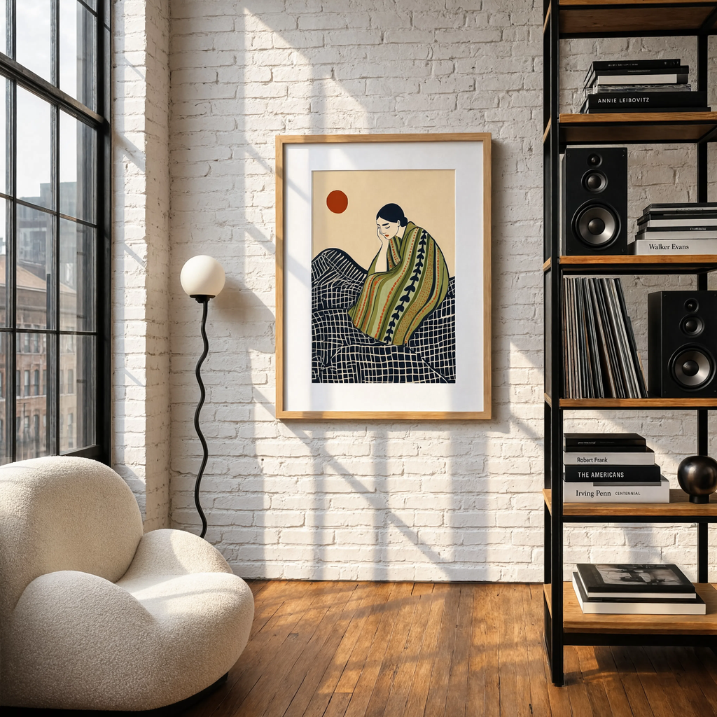 Figurative Woman Drapery | Contemporary Figurative Wall Art