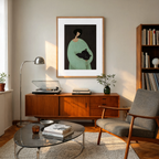 Figurative Woman with Cat | Contemporary Feminine Wall Art
