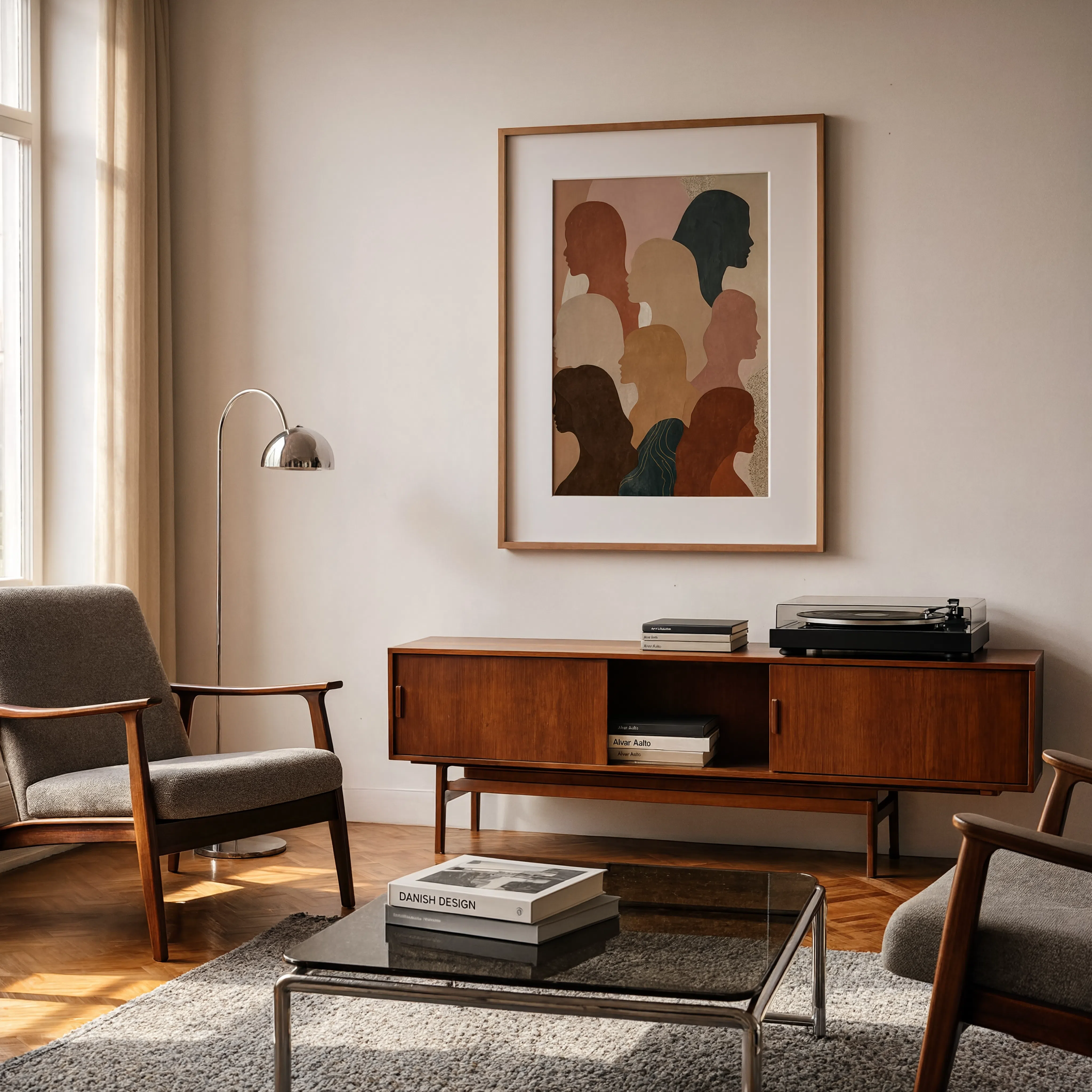 Figurative Silhouettes Variation I | Contemporary Figurative Wall Art