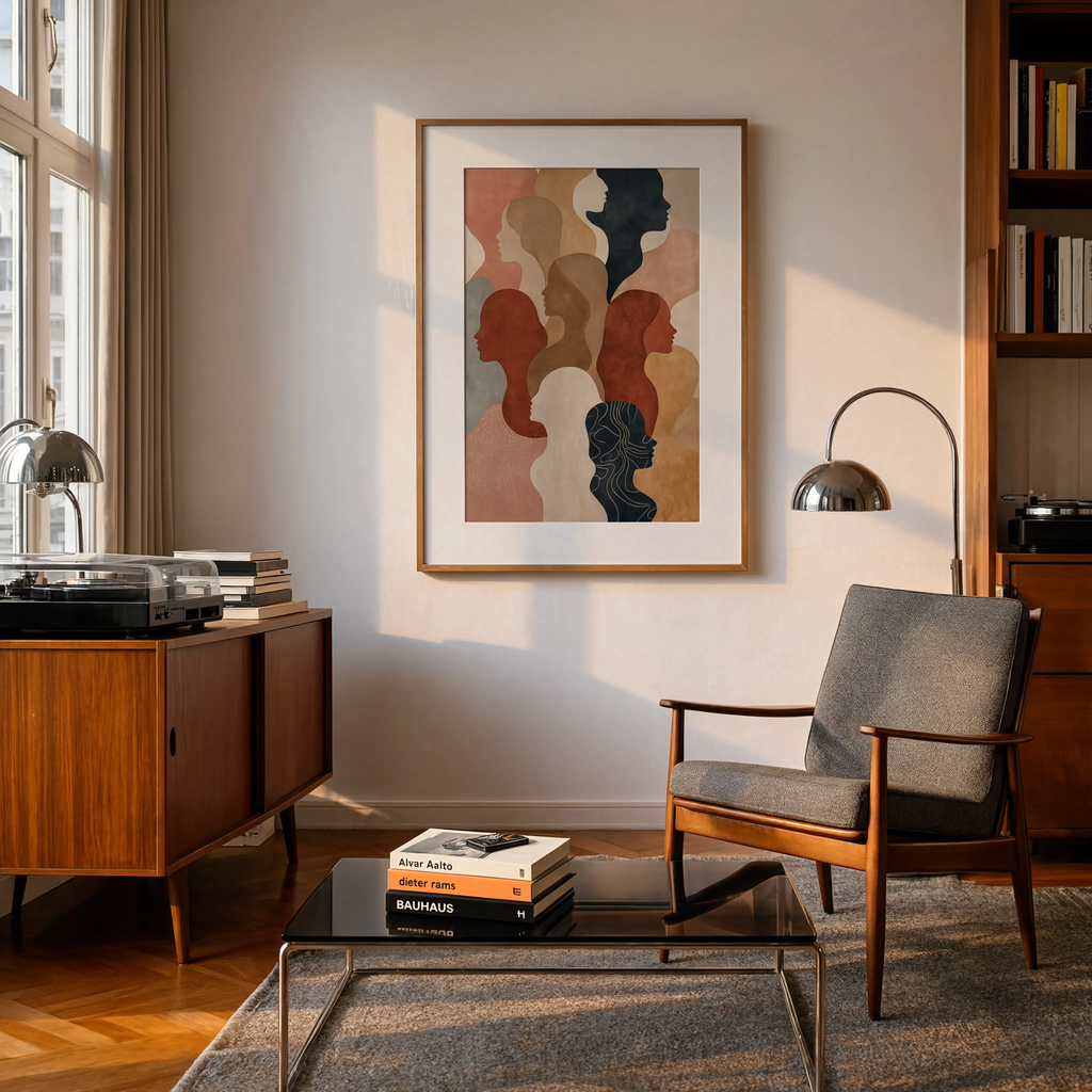 Figurative Silhouettes Variation II | Contemporary Figurative Wall Art