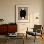 Light Brown Vase Variation | Contemporary Still Life Wall Art Print